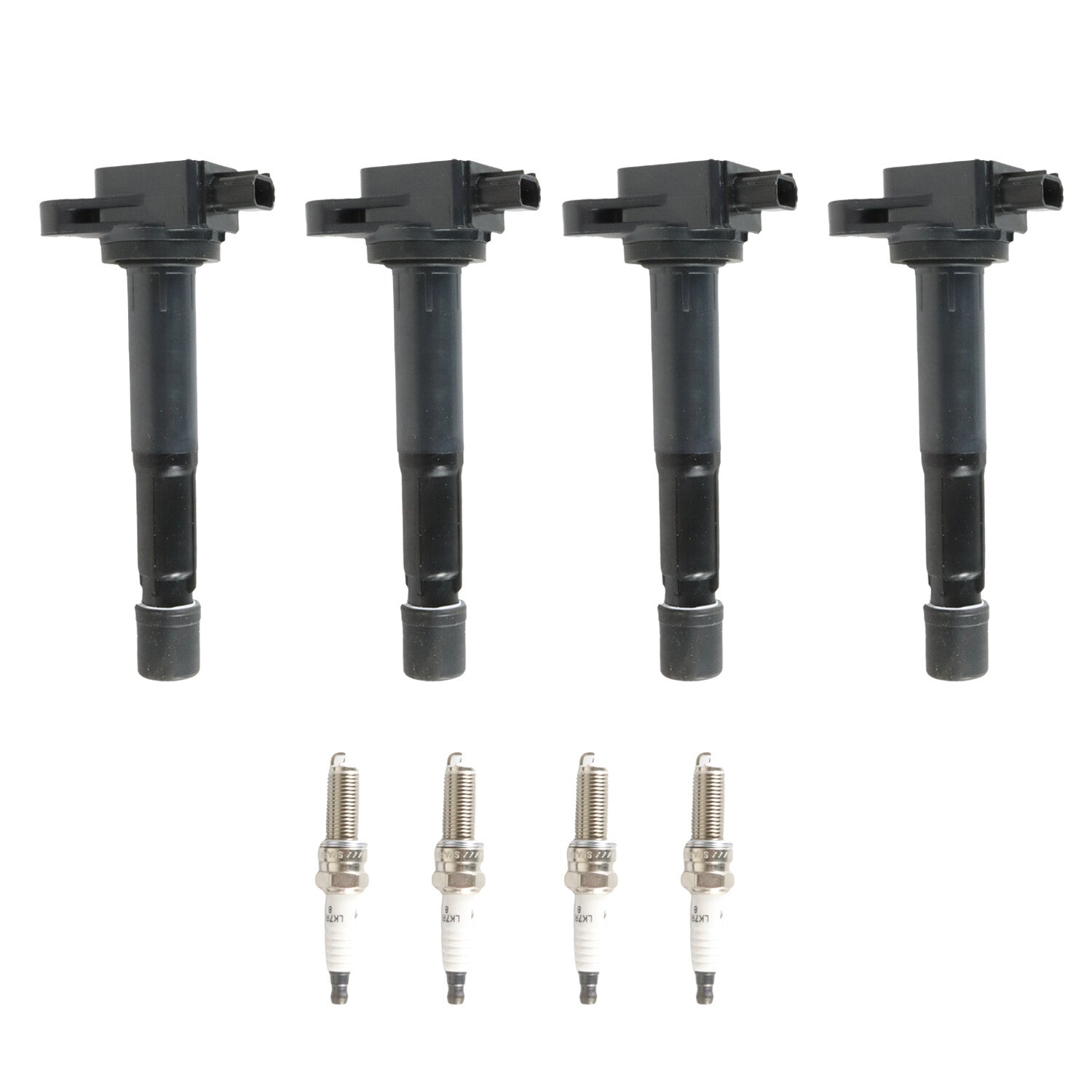 4pcs Ignition Coils UF629+4pcs Iridium Spark Plugs for 2009-14 for Acura TSX L4 2.4L