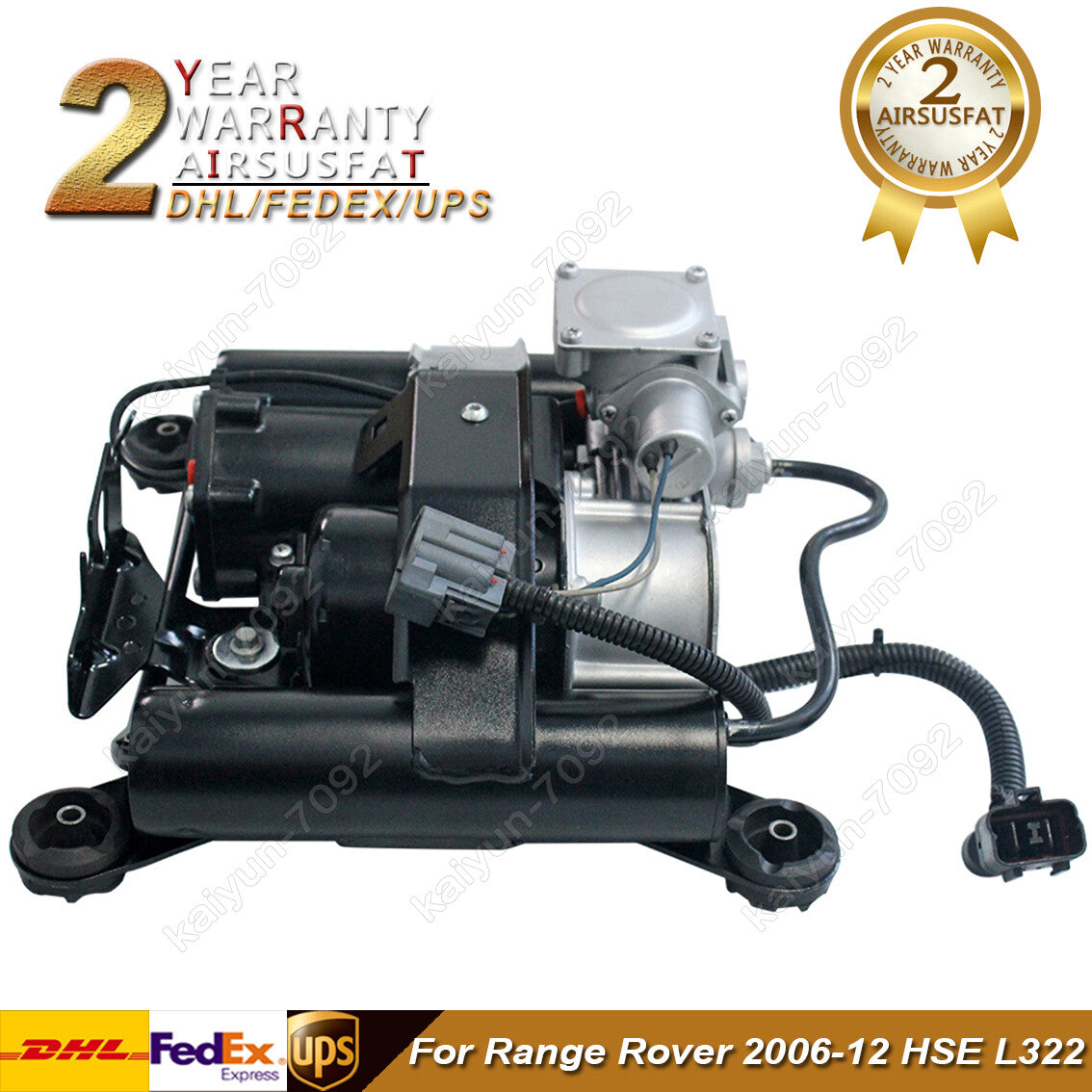 Air Suspension Compressor w/ Bracket for Range Rover 2006-12 HSE L322 LR041777