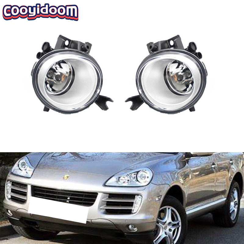 Applicable to 2007-2010 for Porsche for Cayenne 957 front fog lights with bulbs (left + right -)