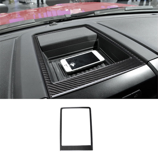 Carbon Fiber Interior Dashboard Storage Box Panel Trim Cover for Ford F-150 2015