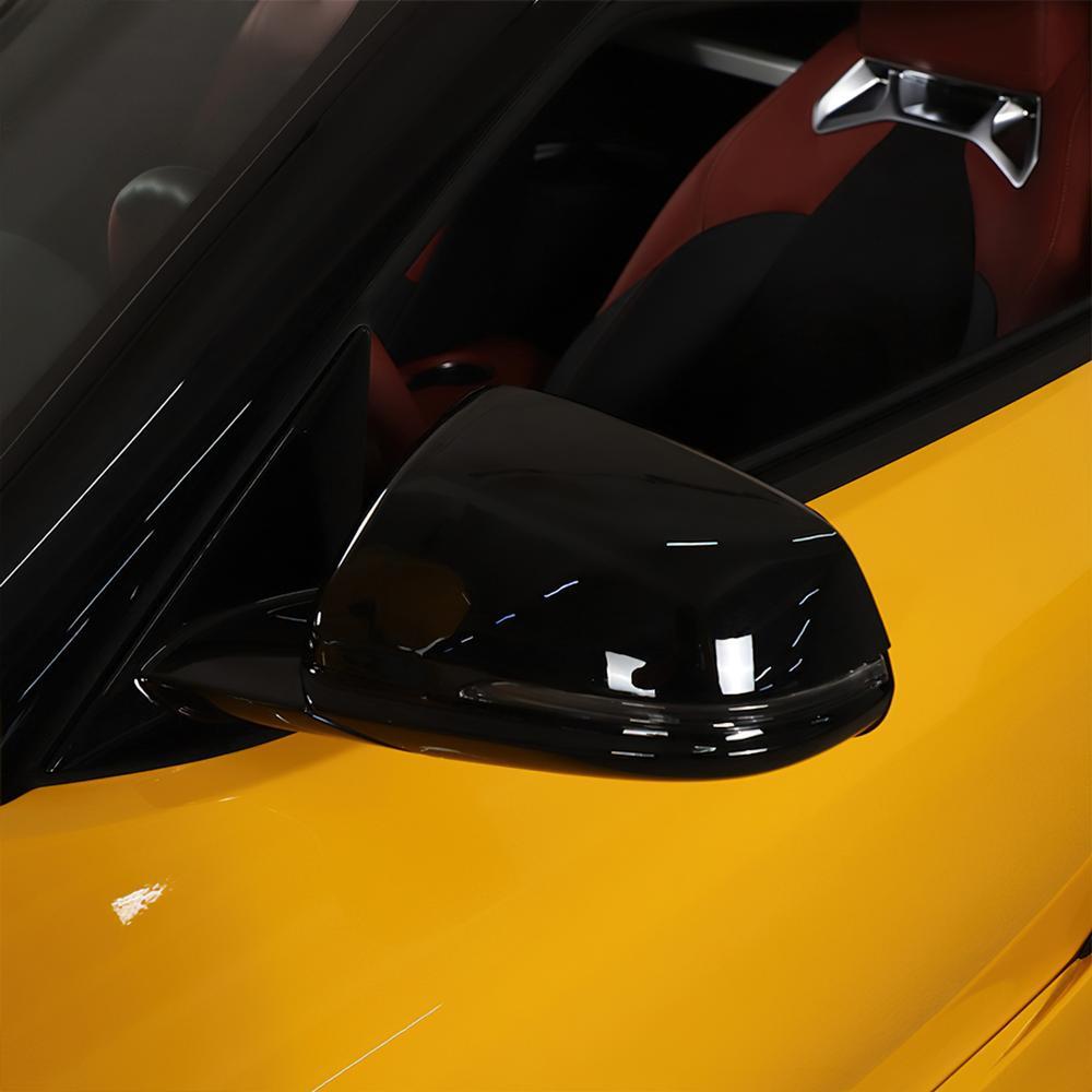 for Toyota Supra 19-23 Gloss Black ABS Side Mirror A Pillar Panel Cover Trim