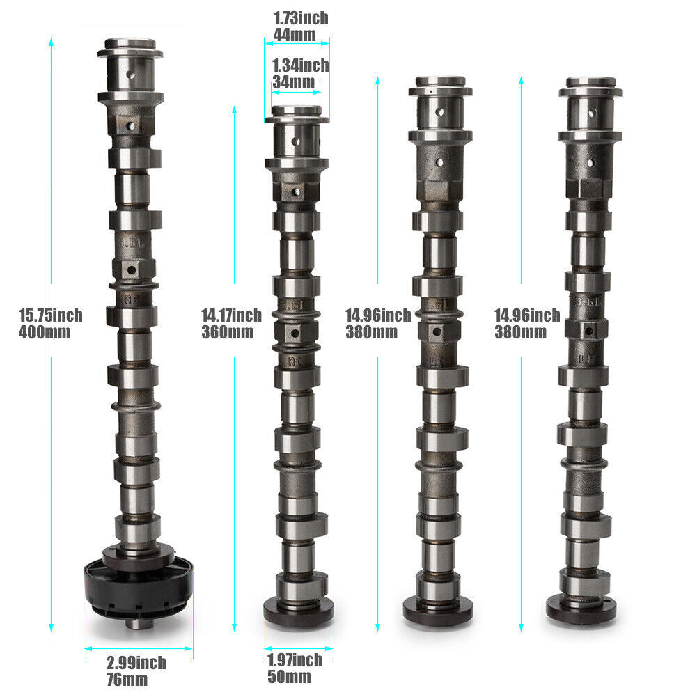 4X Engine Camshafts for JEEP for DODGE for CHRYSLER for RAM 3.6L Pentastar 2011-2018