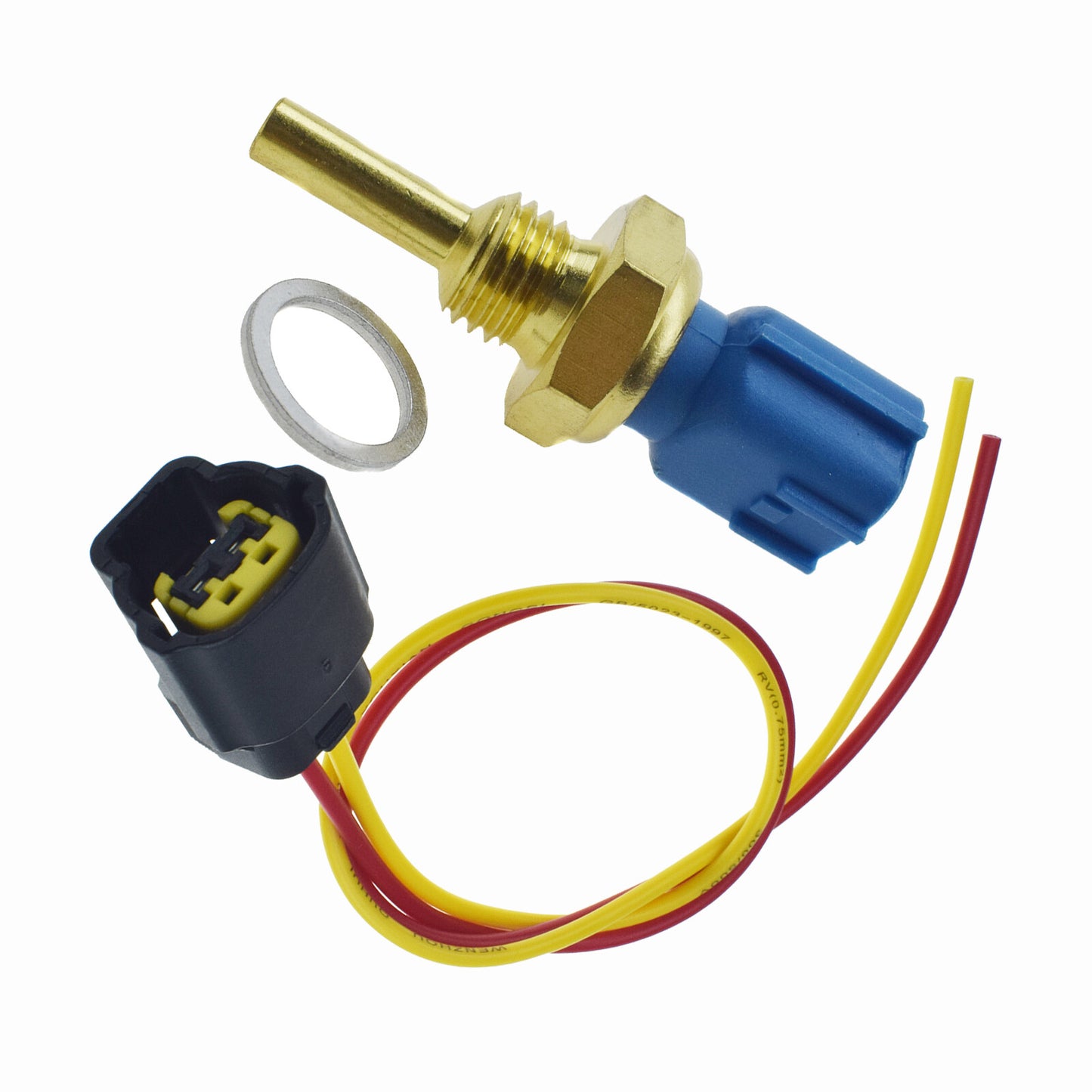 Engine Coolant Temperature Sensor W/ Connector Set for Nissan for Mercury for Infiniti