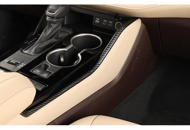 Carbon Fiber Console Gear Shift Both Side Strip for Toyota Highlander 2020-2022