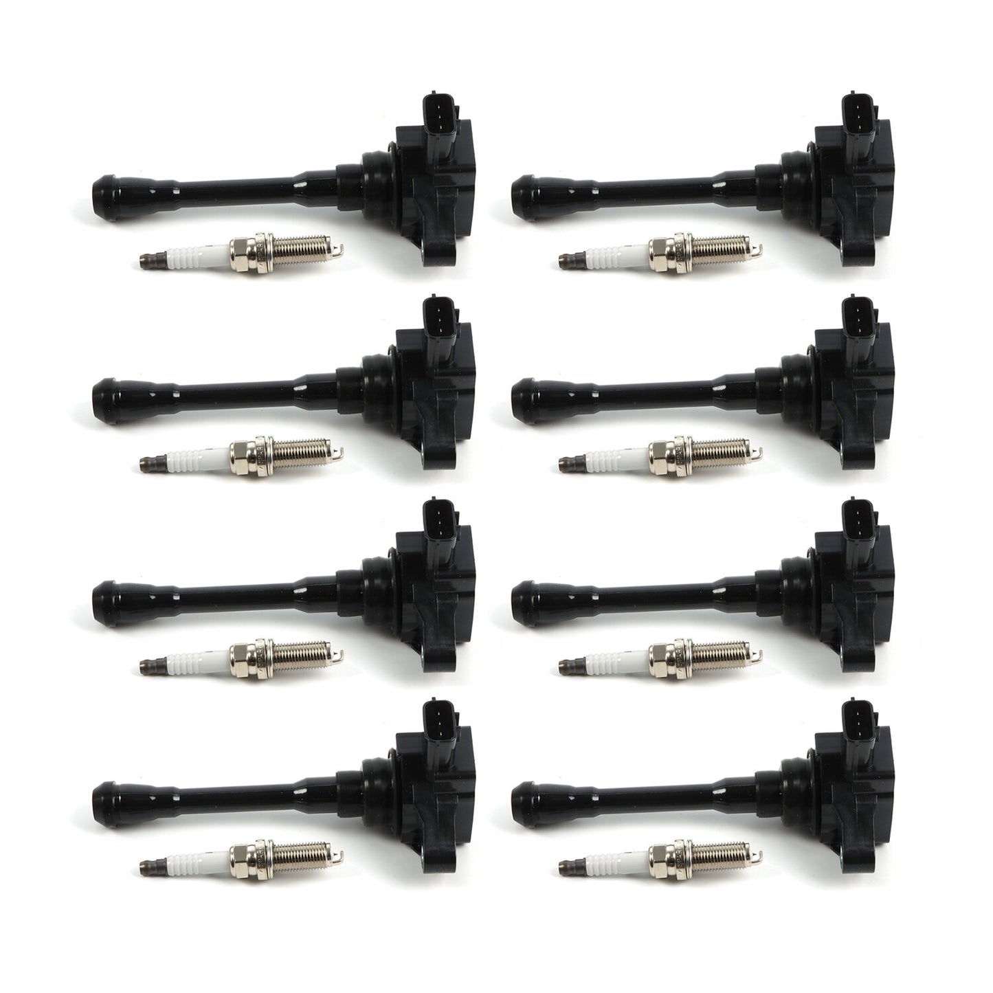 8PCS For 2017-2020 for Nissan Titan 5.6L V8 Ignition Coil  Spark Plug UF812 UF813