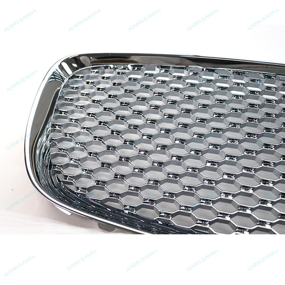 Front Bumper Radiator Grille Fits for Jaguar F-Pace 2017-2020,All Chrome