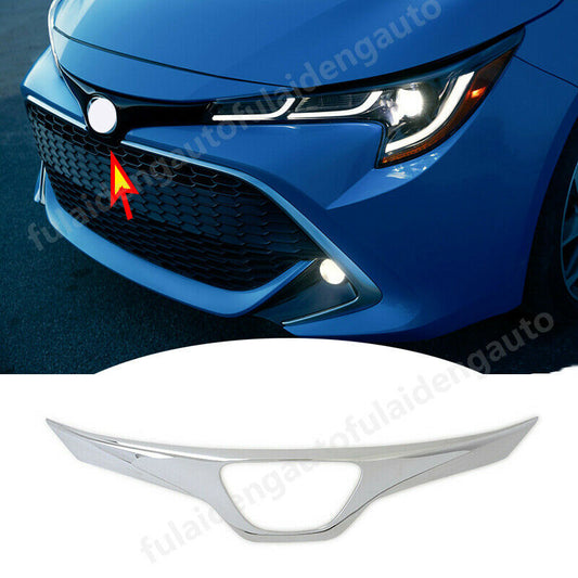 for Toyota for Corolla Hatchback 2019-2022 Hood Lip Front Grille Cover Moulding Trim