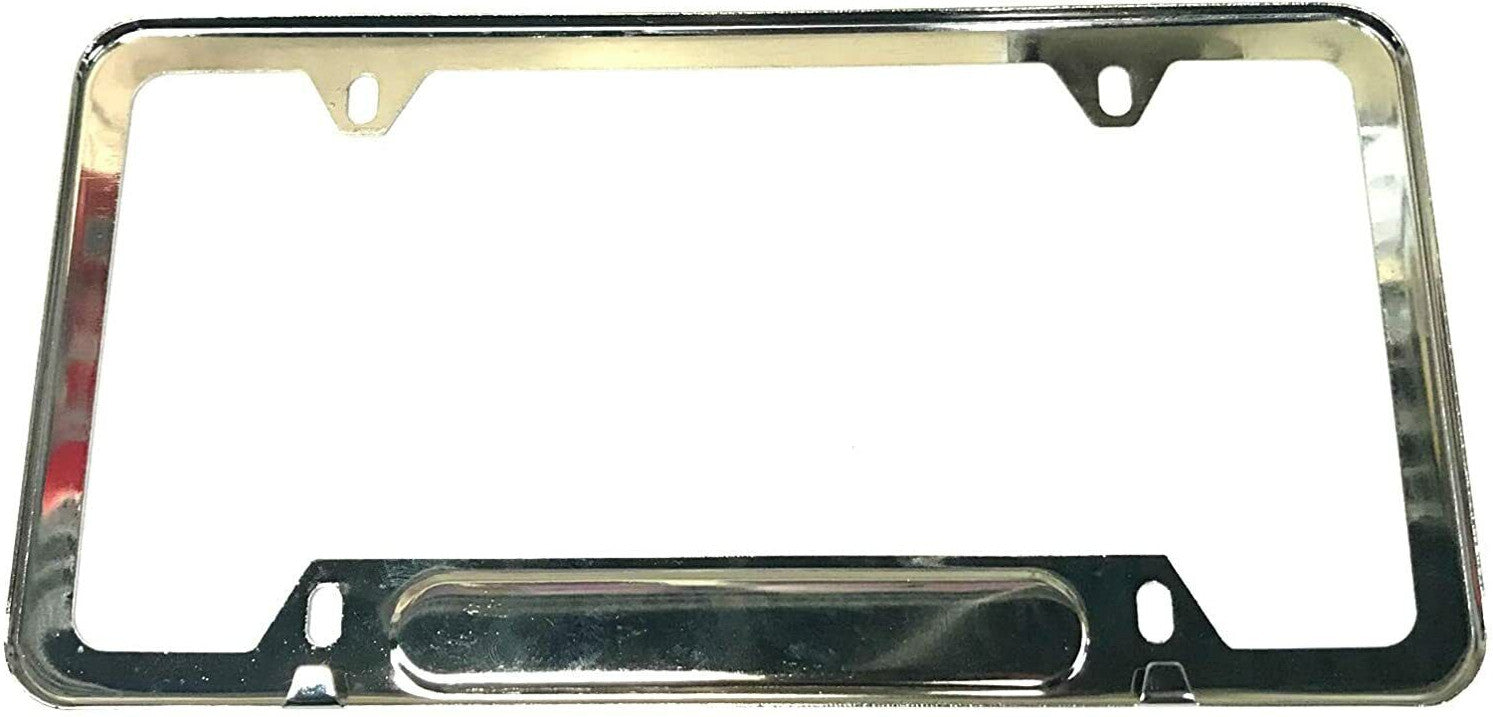Car front and rear license plate frame cover boots and trunk suitable for Mitsubishi chrome-plated