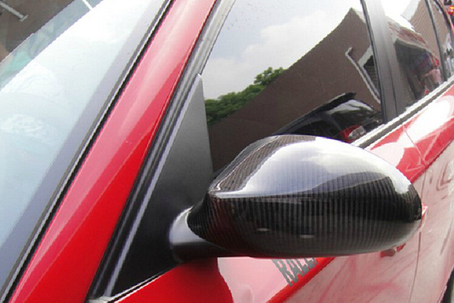 2xCarbon Fiber Side Door Mirror Cover Trim for BMW 1Series E82 E81 E87 E88 05-08