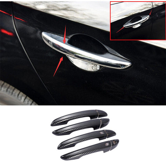 for Hyundai Sonata 2015-2019 Style Carbon Fiber Outside Door Handle Cover Trim