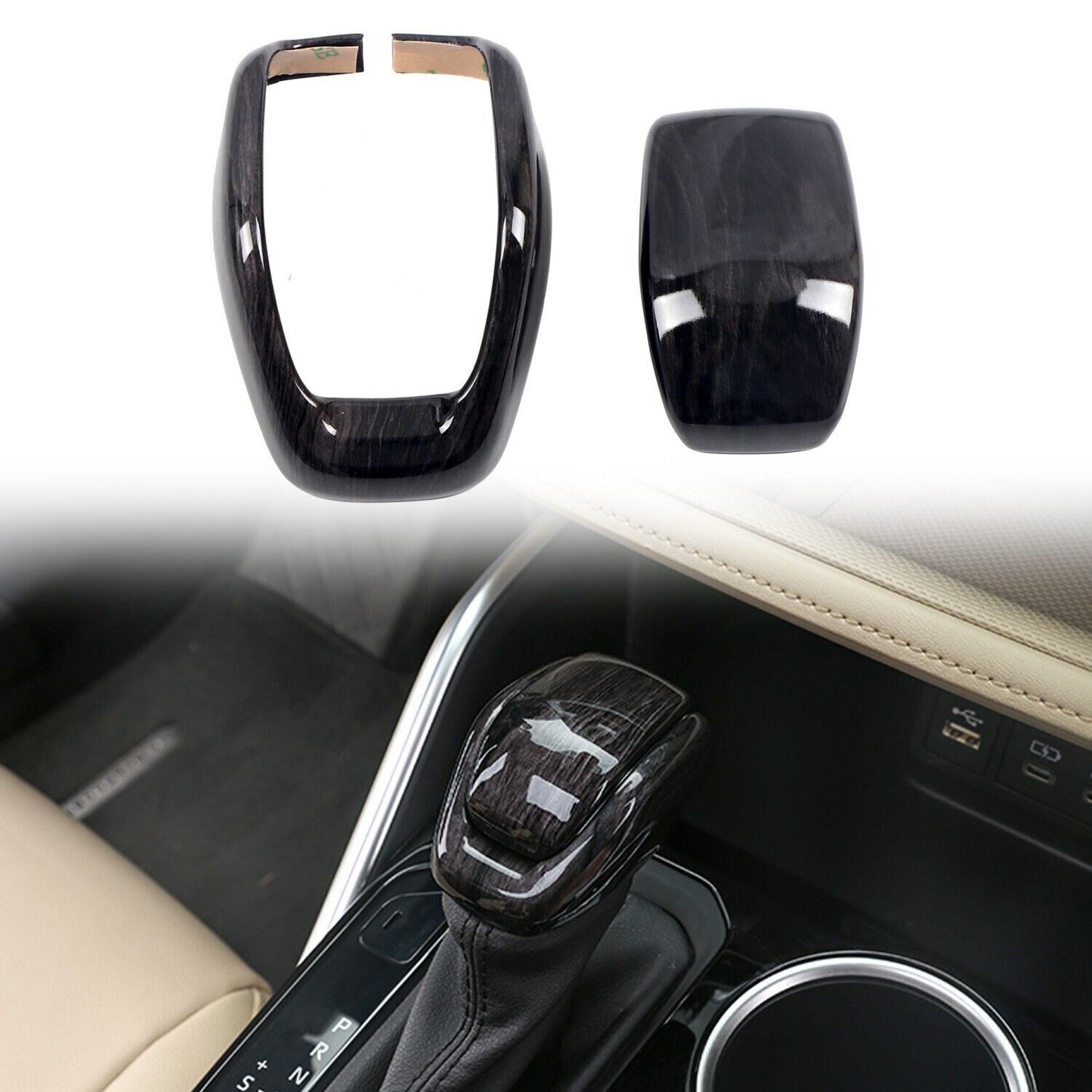 Accessories Wood Grain Interior Kit Cover Trim for Toyota Highlander 2020-2023