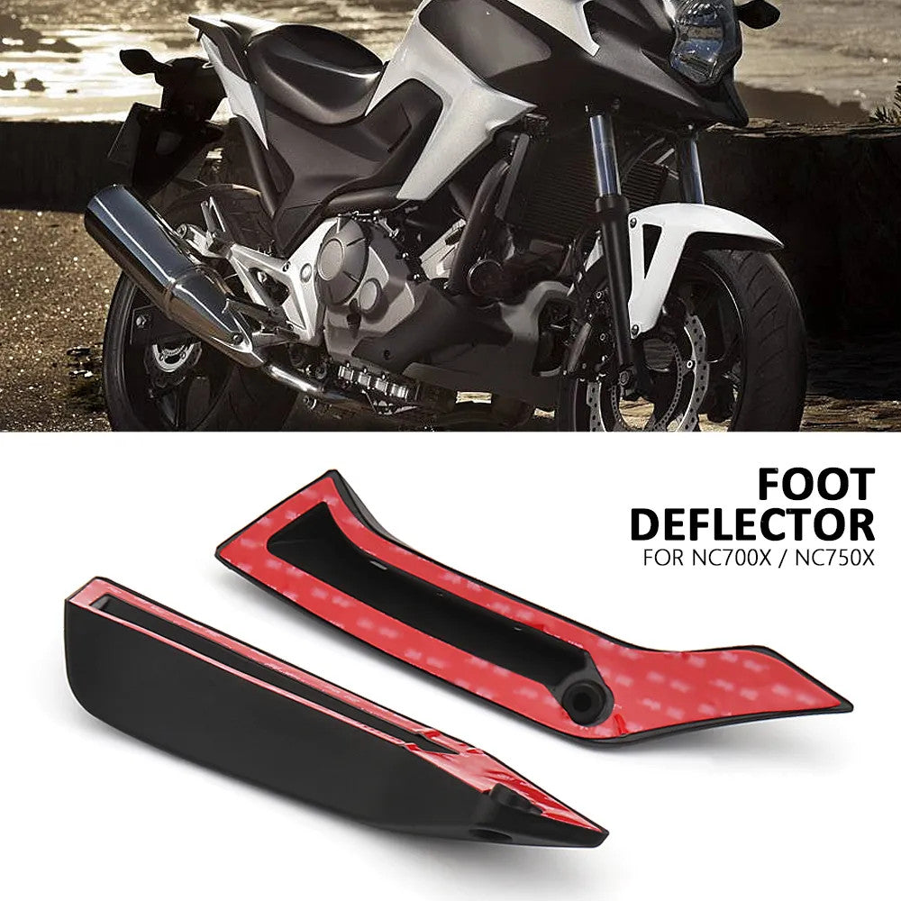 Foot Deflector Low Wind Deflector Kit Rubber for Honda NC750X 21-23 NC700X 12-13