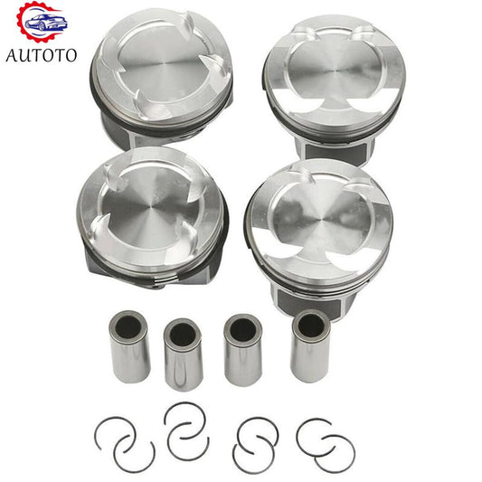 4Pcs Pistons  Rings Set 11258638450 Fits for 330i 430i F30 F32 Aftermarket Part
