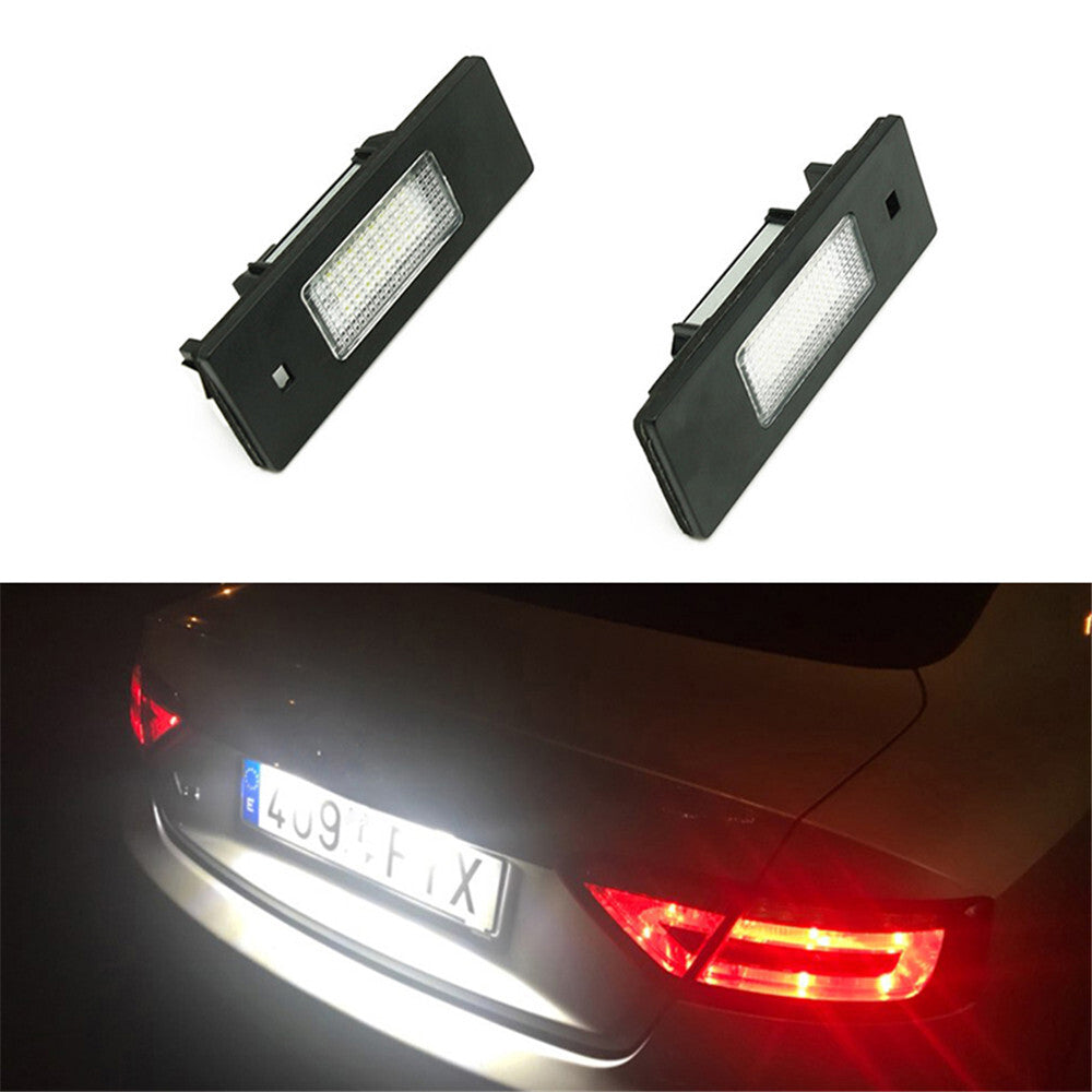 for BMW 1 Series E81 E87 F20 F21 i3 IO1 2x LED PREMIUM license plate lighting 18 SMD