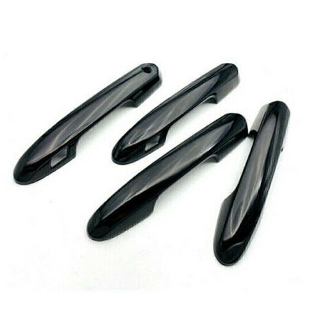 Door Side Handles Cover Trim Set Decor Gloss Black Fit for Toyota RAV4 2019 2020 Car