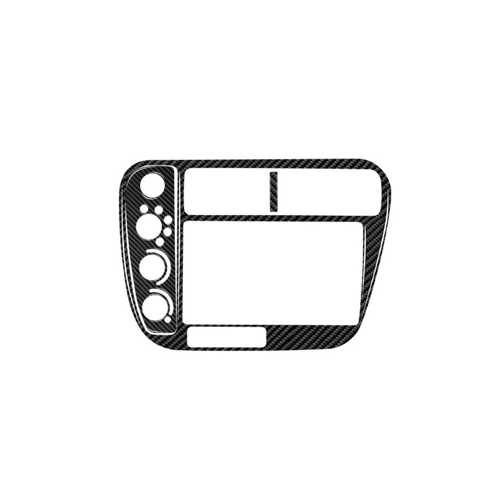 Carbon Fiber Interior Center Console Panel Cover Trim for Honda for Civic 1999-2000
