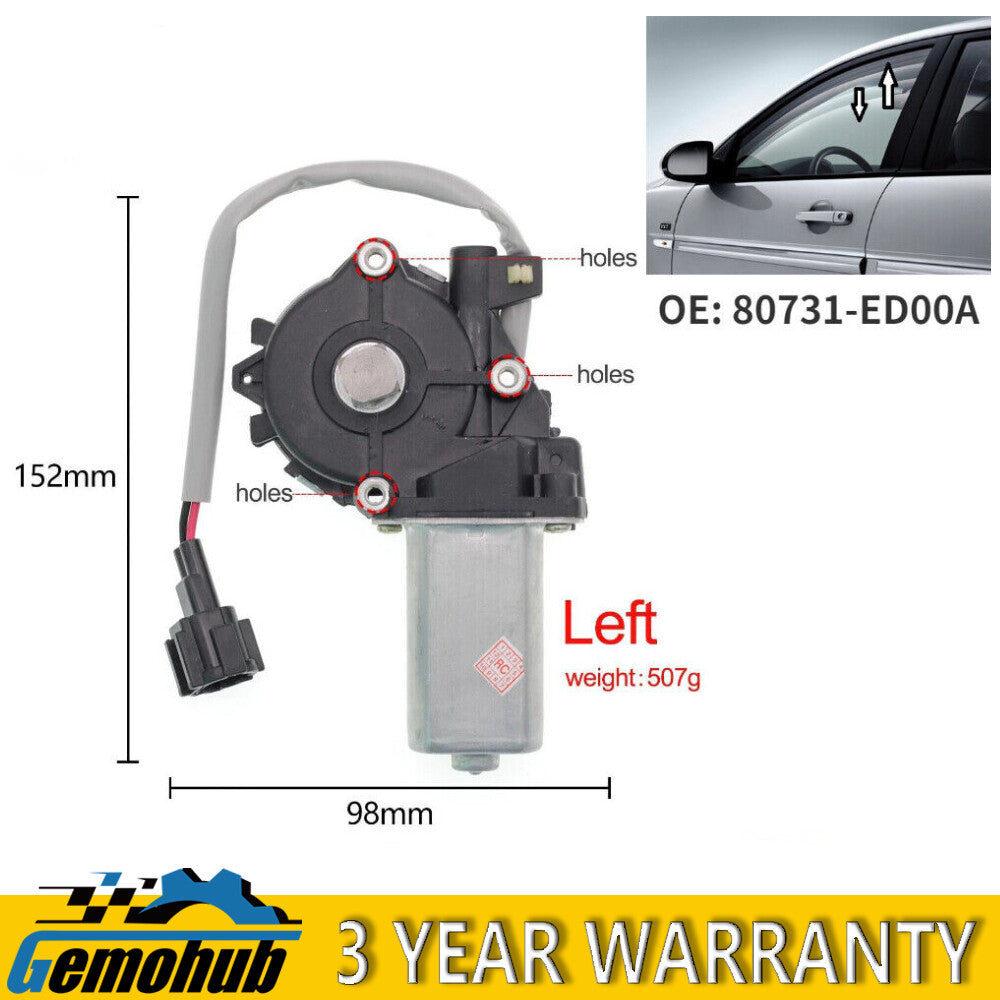 Electric Window Lifter Regulator Motor Rear Left For 2005-15 for Nissan LIVINA TIIDA
