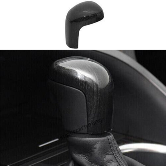for Toyota for Camry 2018-2023 Black Wood Grain Interior Gear Shift Knob Trim Cover