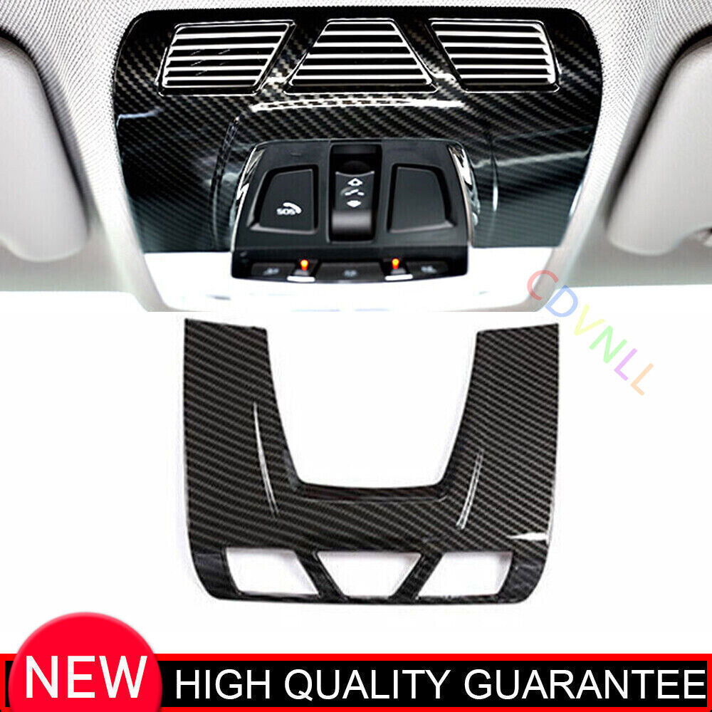 for BMW 3 4 Series GT 2014-2018 Carbon Fiber Roof Reading Light Frame Decor Trim