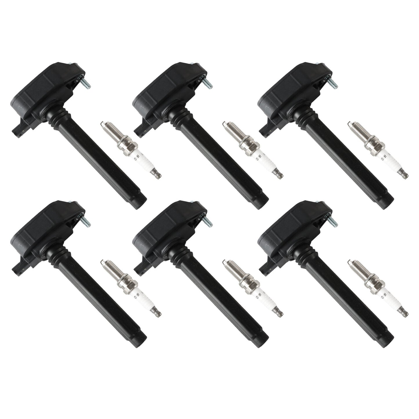 6pcs Ignition Coils + 6pcs Iridium Spark Plugs For 17-18 for Chrysler for Pacifica 3.6L