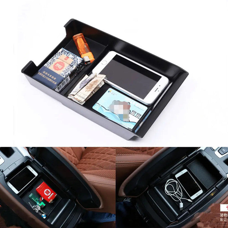 Car Center Console Armrest Storage Box For 14-15 for BMW X5 X6 Interior Tray Holder
