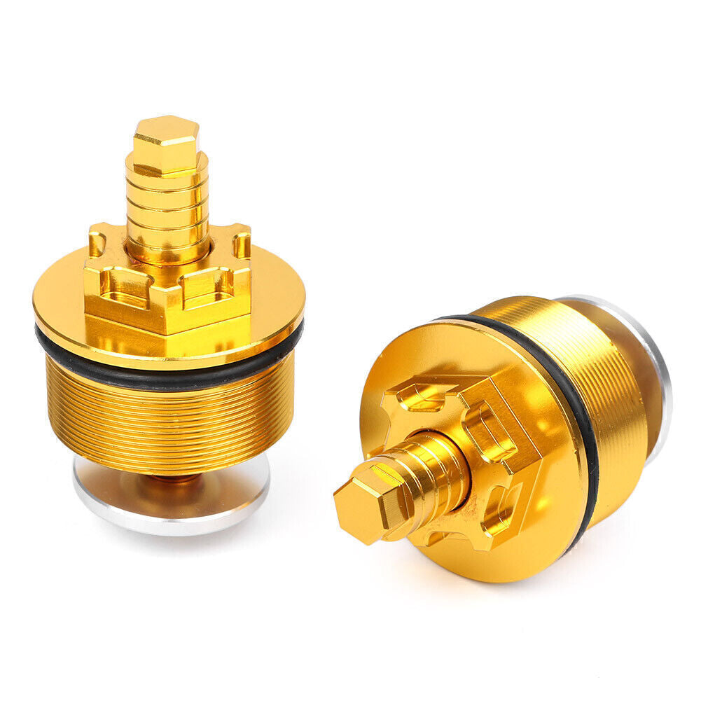 CNC Aluminum Pair Preload Adjusters Fitk Bolts Fit for Honda CB400 1992 - 1998 GOLD