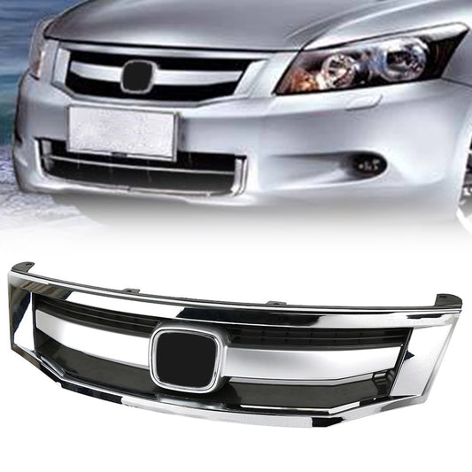 Chrome Radiator Bumper Grille Front Upper Grill For 2008 2009 2010 for Honda for Accord