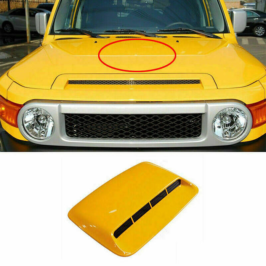 Yellow Front Engine Hood Air Outlet Vent Cover for Toyota FJ Cruiser 2007-2014