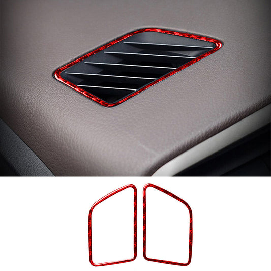 Red Carbon Dashboard Air Vent Outlet Cover for Lexus RX300 270 200T 450H 2016-19