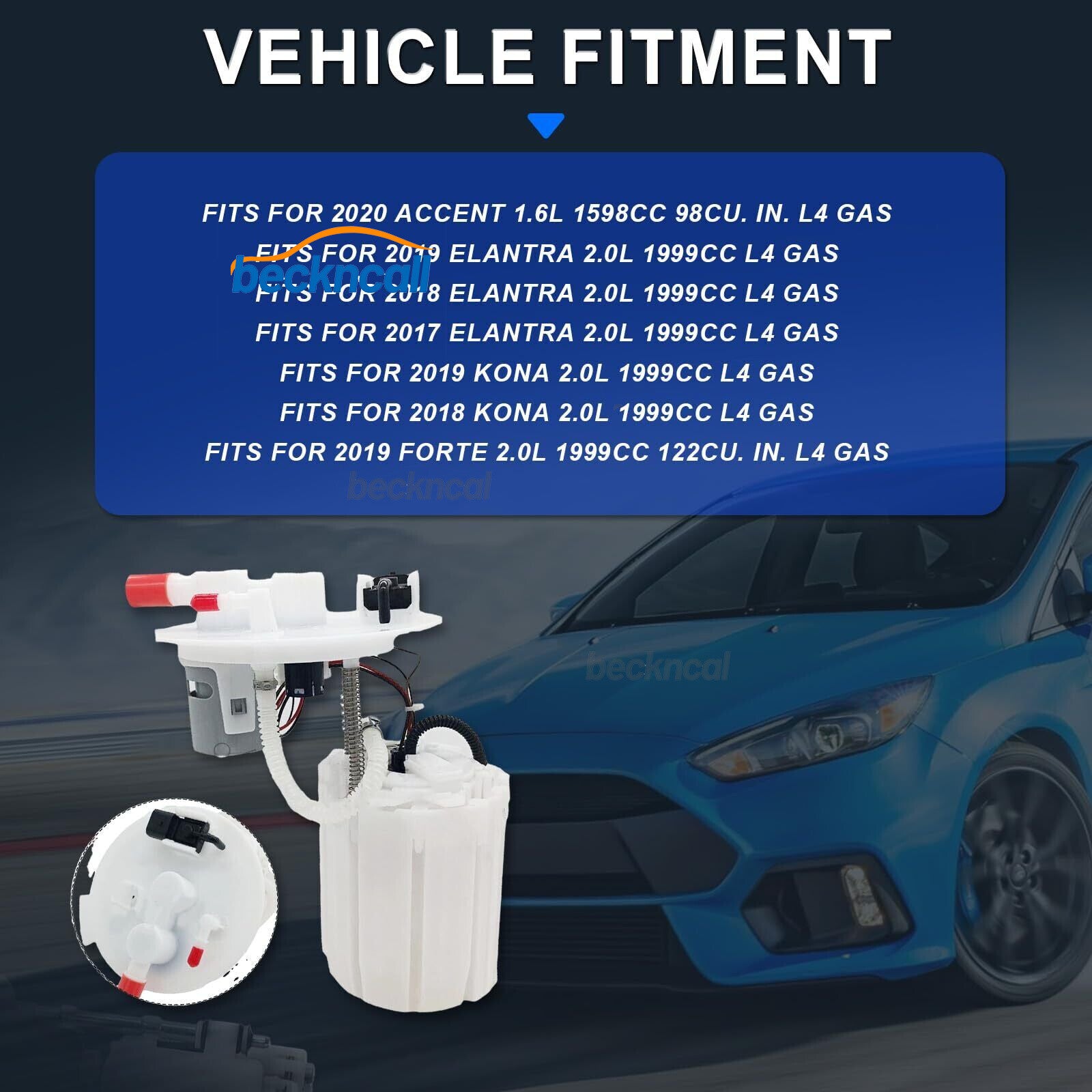 31110-F3500 Fuel Pump Module Fits for 2017-2019 for Elantra 2.0L for 2019 Forte 2.0L