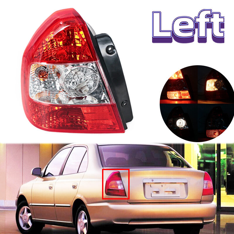 Left for Hyundai Accent 2001 2002 2003 2004 Rear Tail Light Stop Brake Lamp