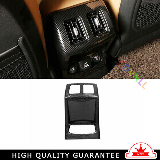Car Rear Air Outlet Vent Frame Cover Trim for Kia Sorento 2021-2022 Carbon Fiber