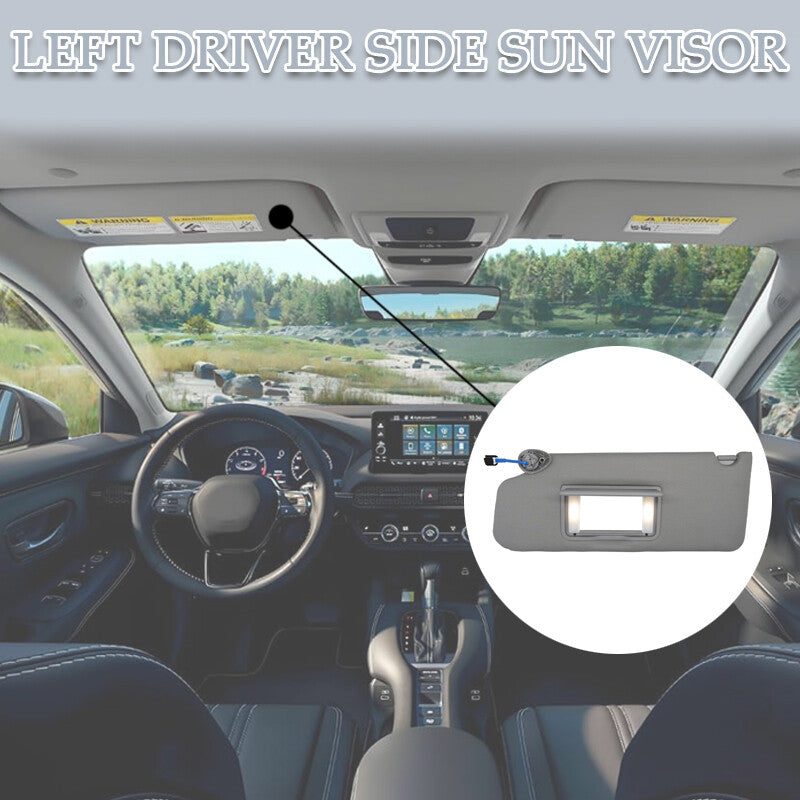 Left Driver Side Sun Visor w/ Light 83280SZAA01ZA for Honda Pilot 2009-2015 New