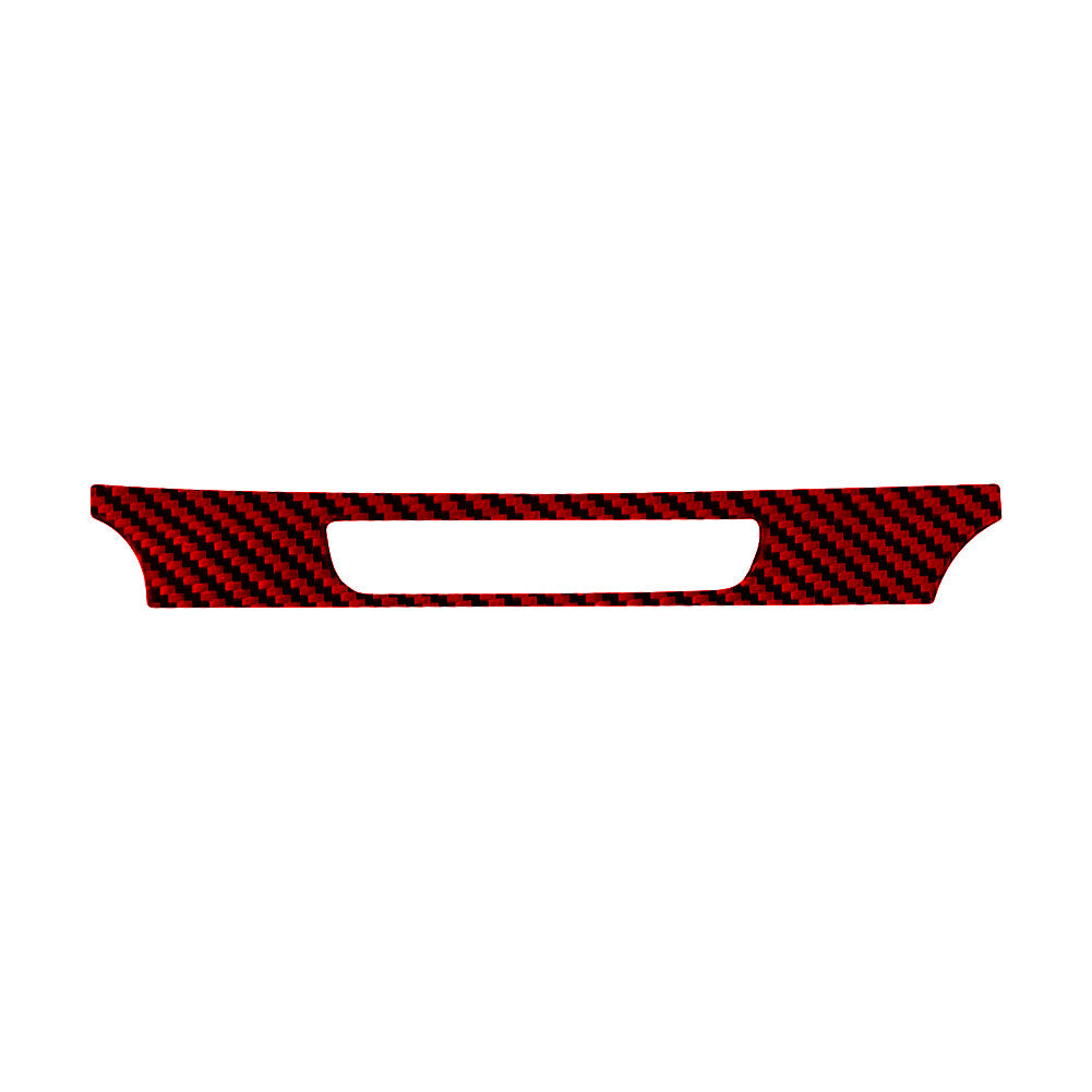 Red Carbon Fiber Emergency Button Frame Cover Trim for Honda Ridgeline 2017-2020