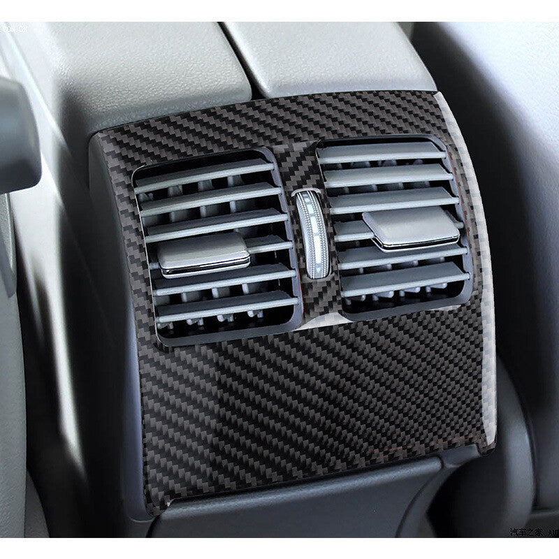 Carbon Fiber Rear Air Outlet Vent Cover Sticker for Mercedes Benz C Class W204
