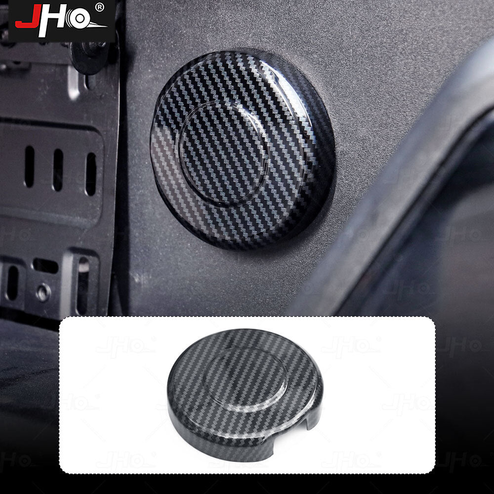 ABS Carbon Fiber Rear Spare Tire Lock Cover Decal For Colorado/ Silverado