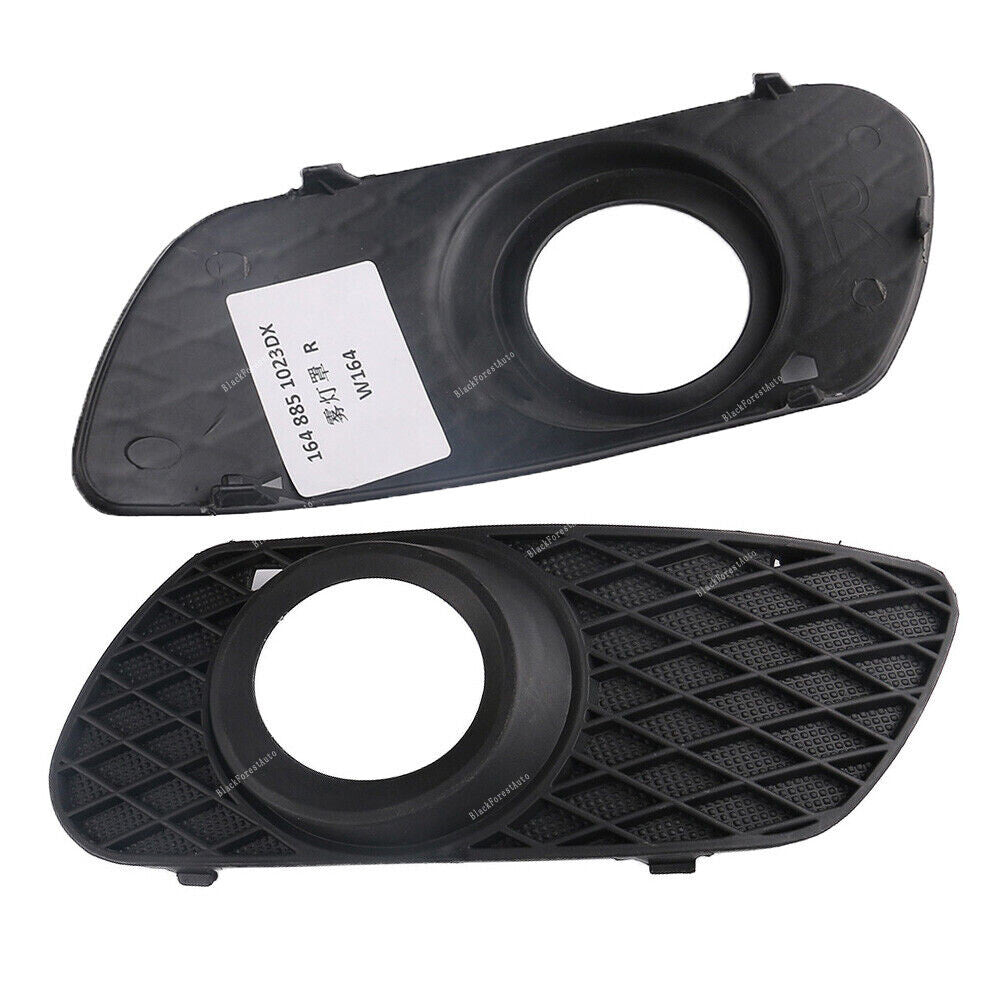 Pair Left+Right Fog Light Trim Lamp Cover Cap Fit for Mercedes for Benz ML-CLASS ML350