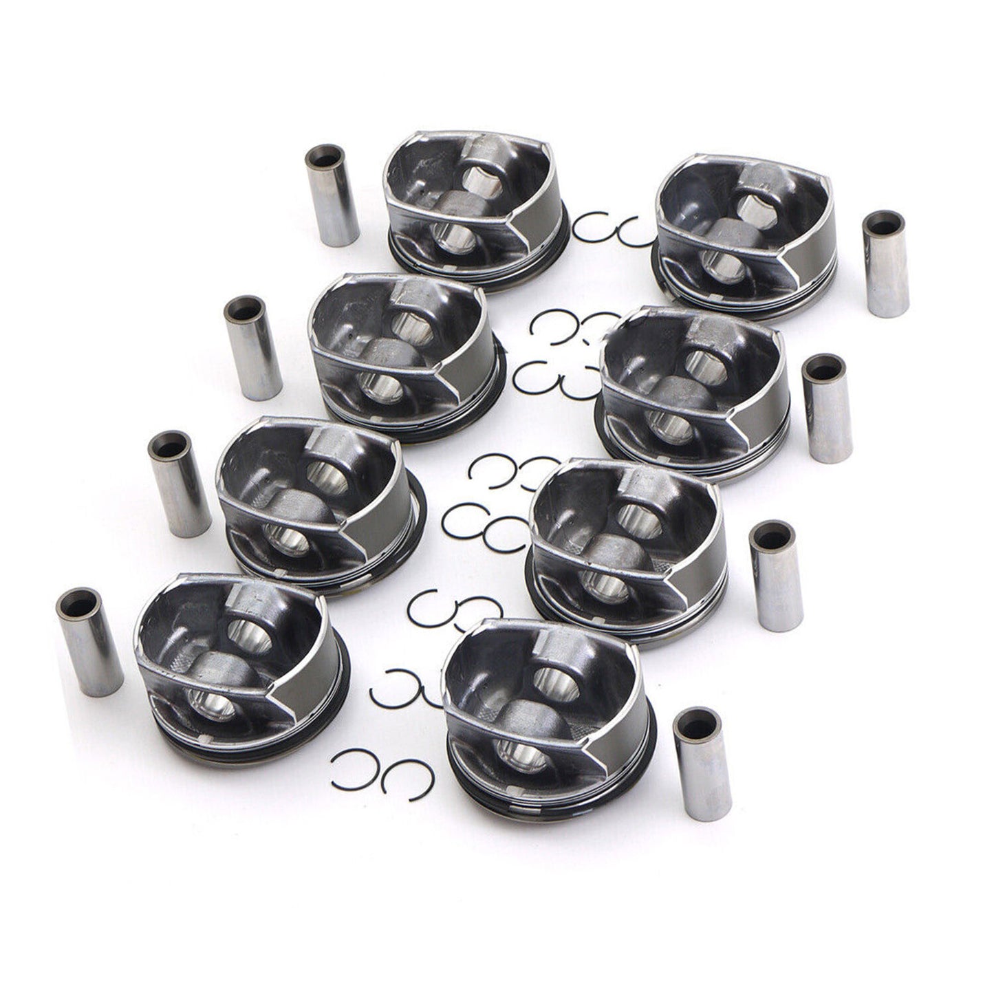 8x Pistons  Rings Kit Fits for Cayenne for Panamera S 4S GTS 9PA 970 92A 4.8L V8