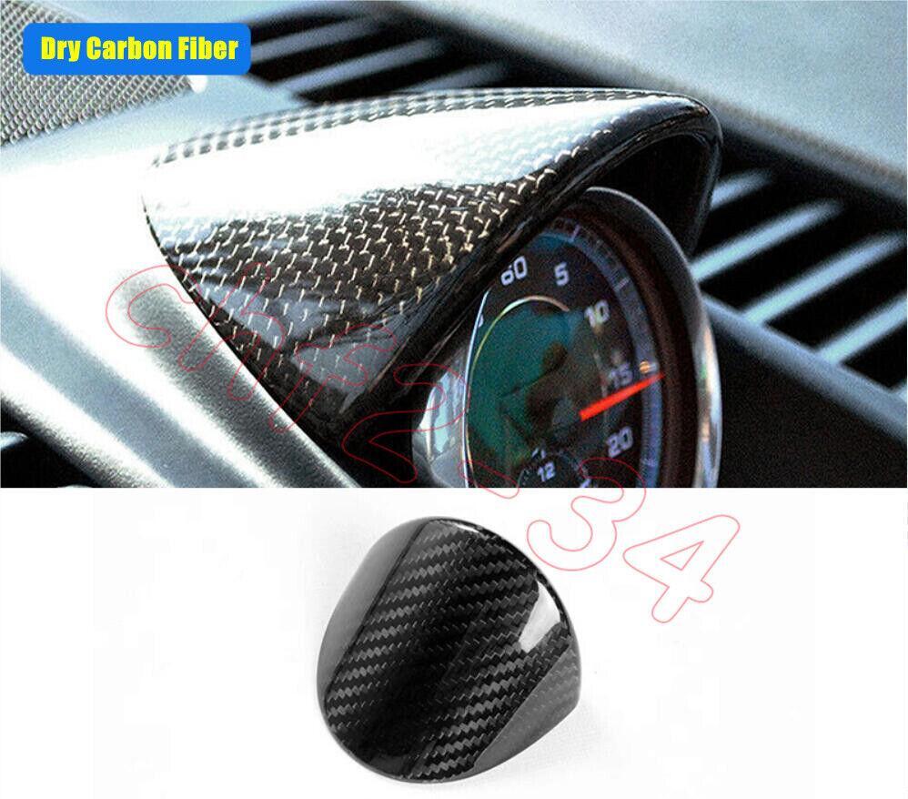 Fit for Porsche 911 992 2018-2023 Dry Carbon Fiber Indoor stopwatch cover Trim