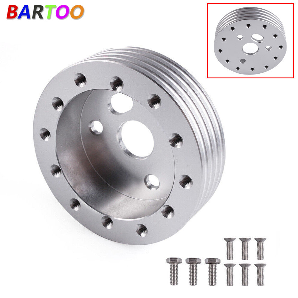 Aluminum 1Hub Kit for 6 Hole Steering Wheel to Grant 3 Hole Adapter Boss