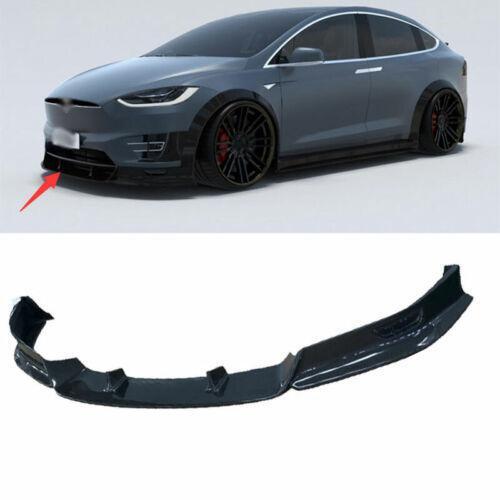 for Tesla Model X 16-2021 Carbon Fiber B Style Front Bumper Lip Spoiler Splitter