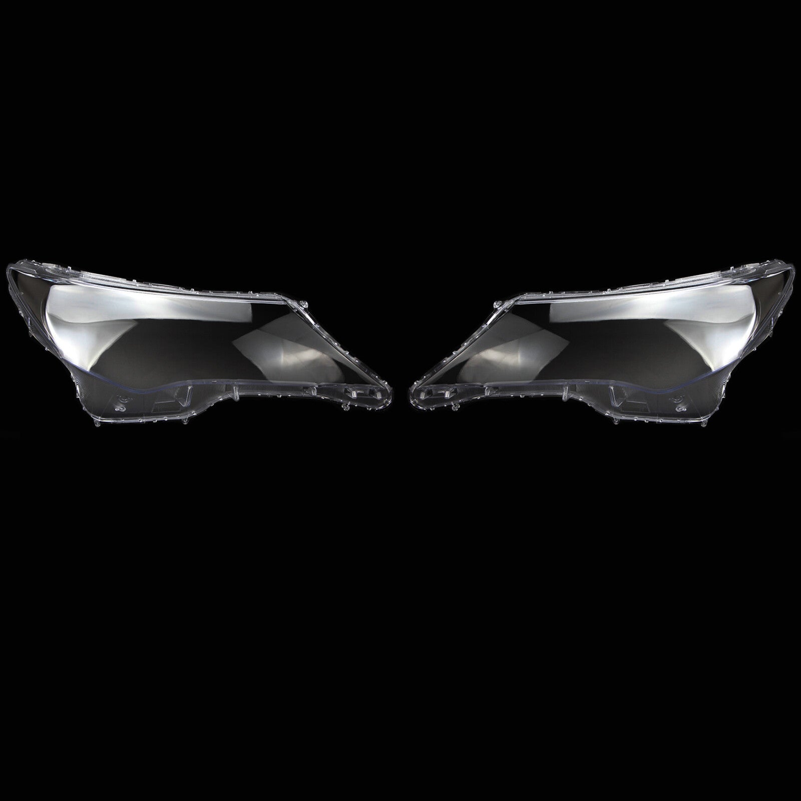 Replacement housings for a pair of headlight lens covers for Toyota RAV4 2013-15