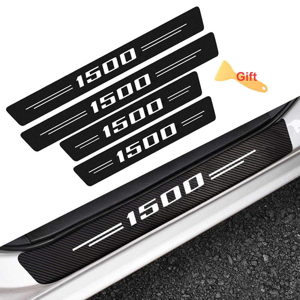 4 for Dodge for Ram 1500 Accessories Truck Car Door Sill Plate Step Threshold Cover