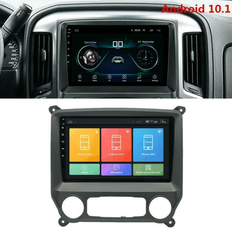 For 2014-2018 for GMC for Sierra for Chevy Silverado Radio Android 10.1 Stereo GPS Player FM