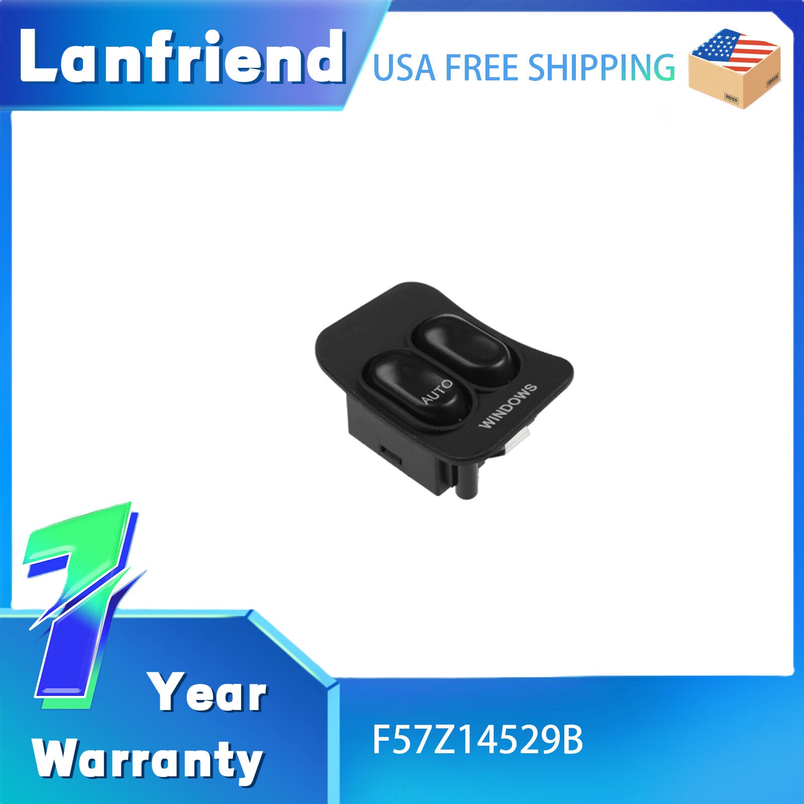 F57Z14529B Power Window Switch Fit for Ford Ranger XL XLT 2019-2023 Models