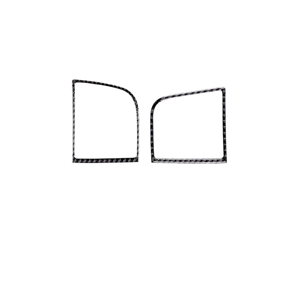 2Pcs Carbon Fiber Side Vent Panel Frame Trim Cover for Ford Explorer 2011-2014