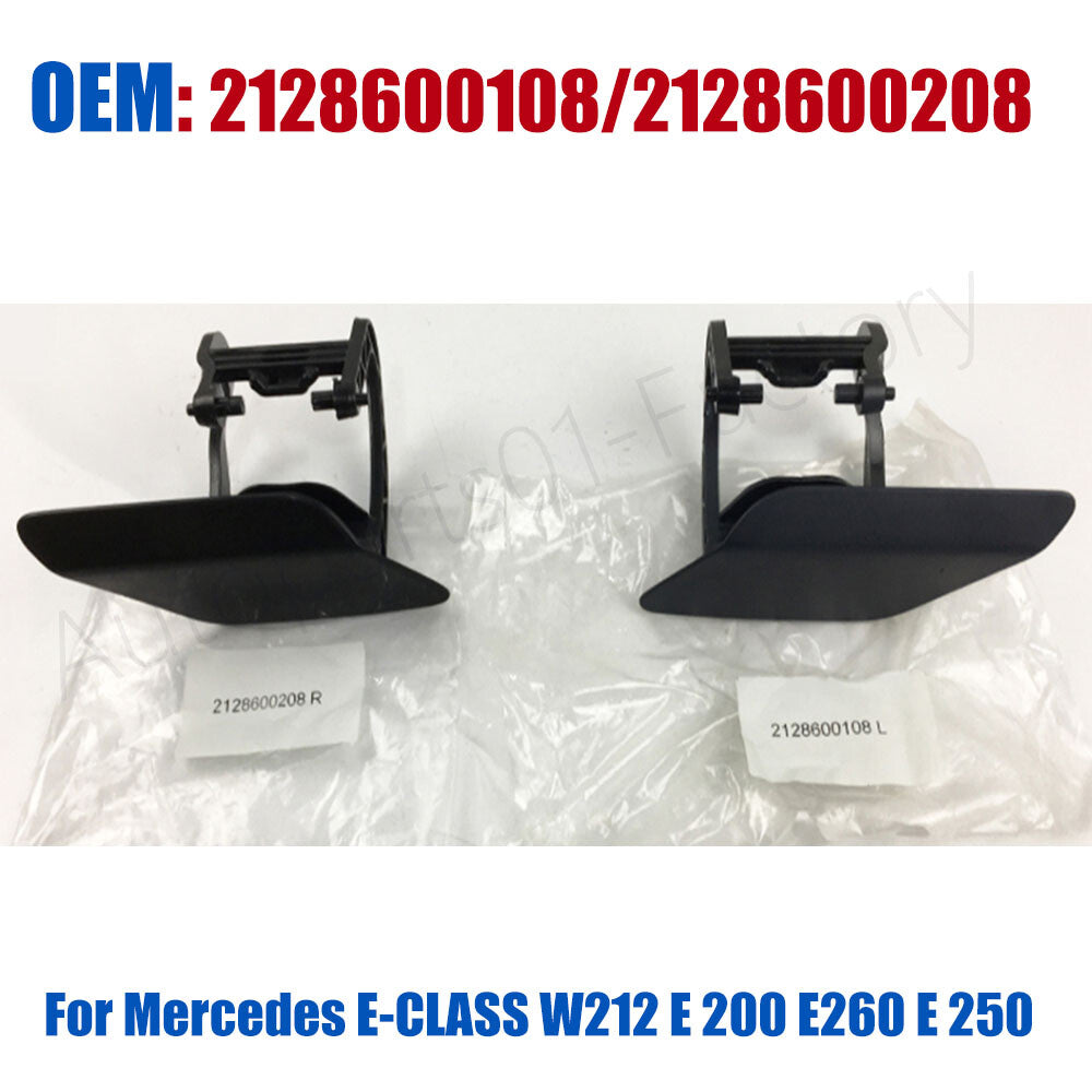 Front Headlight Washer Nozzle Cover Cap for Mercedes-Benz E-Class E200 E300 E350