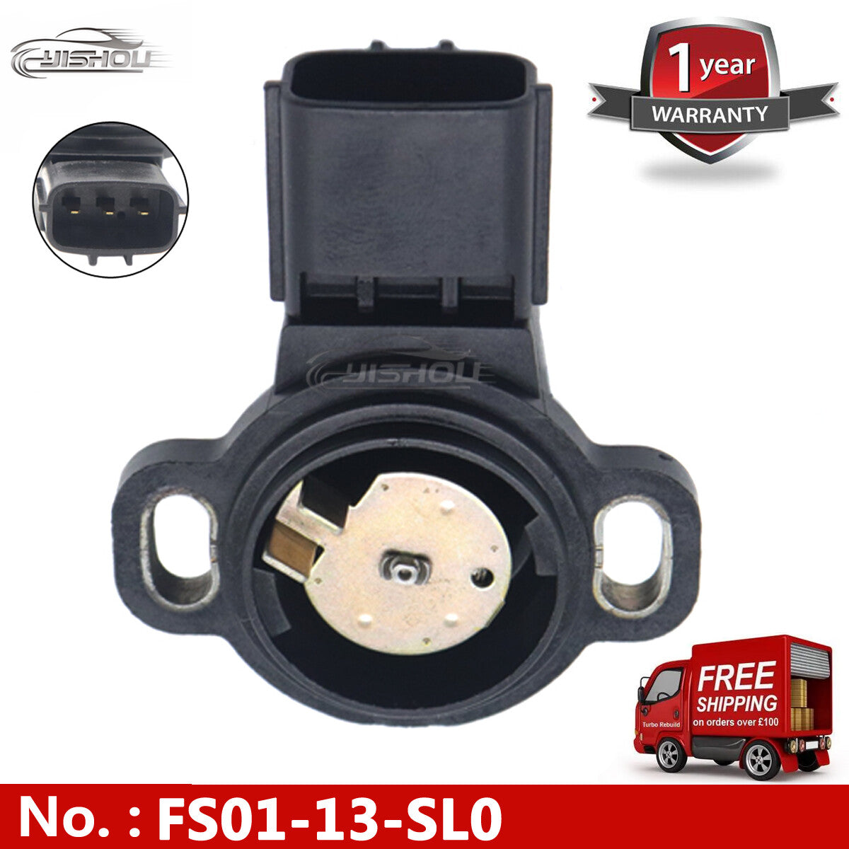 FS01-13-SL0 is a throttle position sensor (TPS) for Mazda 626 MX6 PROTEGE vehicles, model number 5S5140.