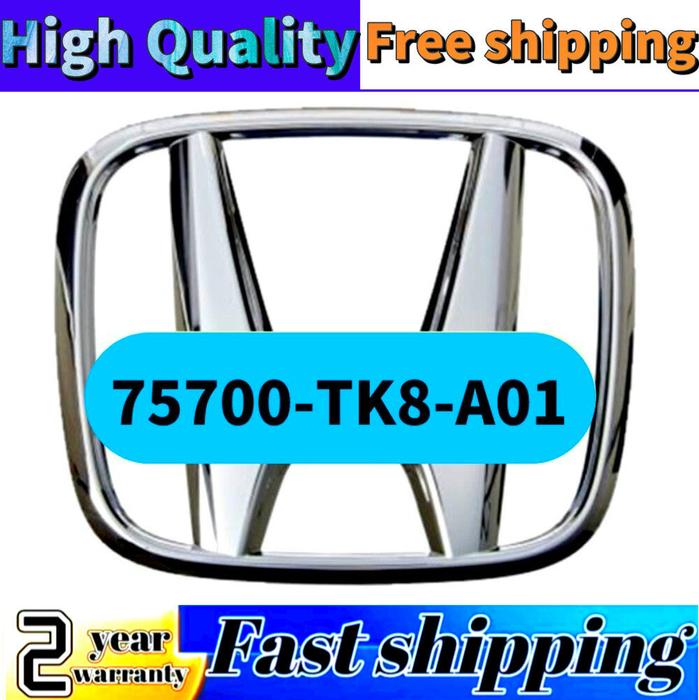new, front grille badge 75700-TK8-A01, suitable for Honda Pilot 2012-2015.