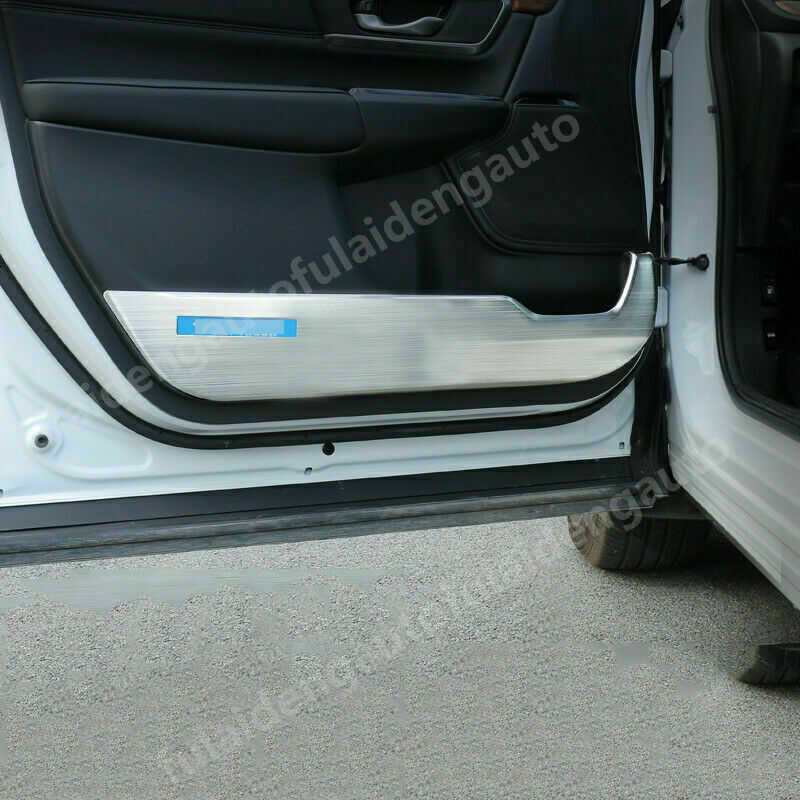 for Honda CRV CR-V 17-21 Silver Steel Inner Door Anti-kick Anti-dirty Guard Trim